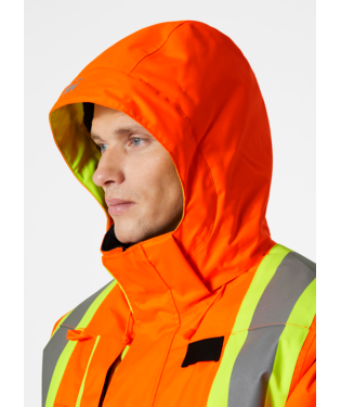 Helly Hansen Workwear Men's High-Visiblity Alna Polar CSA Waterproof  Windproof Parka Jacket